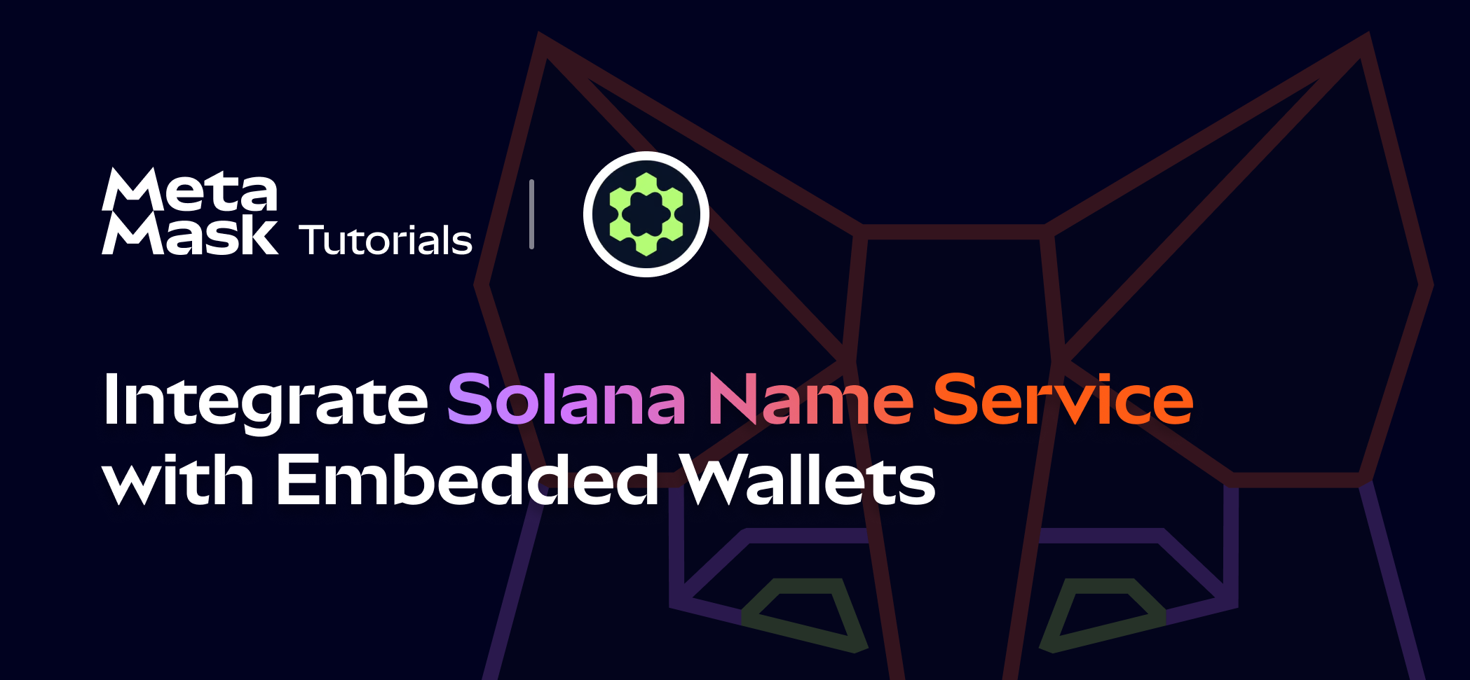Integrating Solana Name Service (SNS) Identity with MetaMask Embedded Wallets